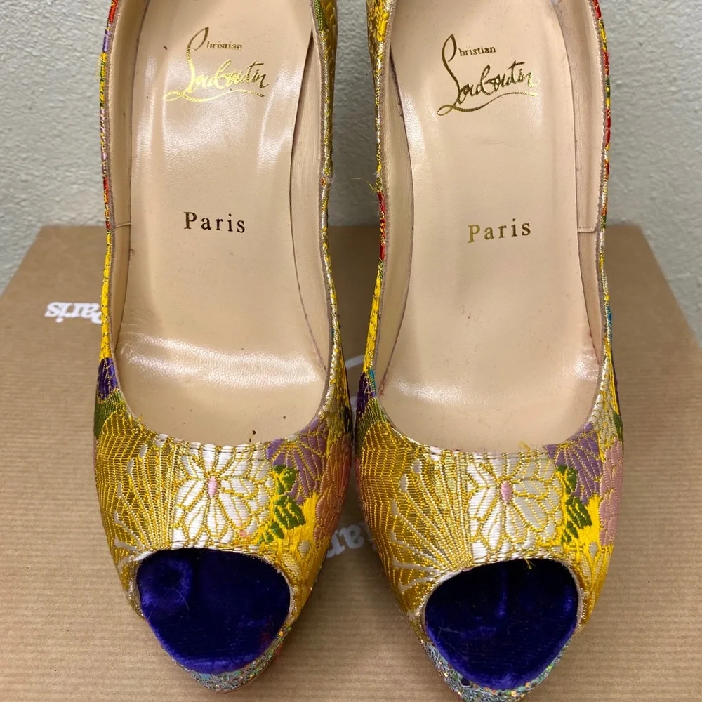 Christian Louboutin Heels Lady peep 150 tissue